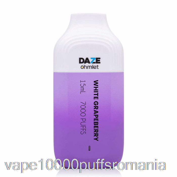 Vape Romania 7 Daze Ohmlet 7000 De Unica Folosinta Grapeberry Alb